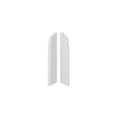 Zakończenie do listwy przypodłogowej pcv Espumo 2 biała 301 2 sztuki