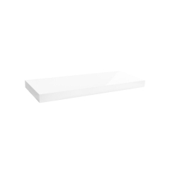 Półka ścienna samowisząca komorowa biały połysk 3.5x23.5x59.5 cm Velano