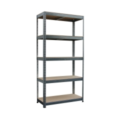 Regał metalowy z płytą MDF 200 kg 180 x 90 x 40 cm ocynk