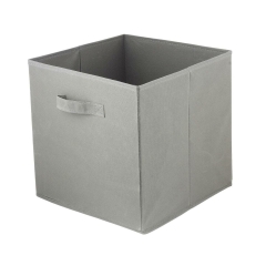 Pudełko tekstylne Kub 31 x 31 x 31 cm ciemnoszare