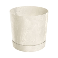 Osłonka doniczki Tubo 13cm beżowa Prosperplast