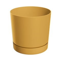 Osłonka doniczki Tubo 20cm musztardowa Prosperplast