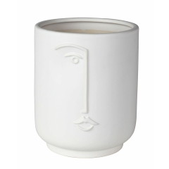 Osłonka doniczki ceramiczna Luke 13.5cm biała