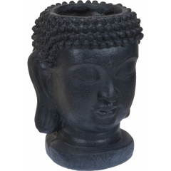 Osłonka doniczki Głowa Budda 25x35cm antracyt