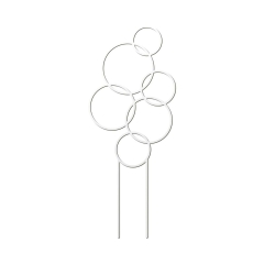 Podpórka do roślin 37,5 cm okręgi biała Form-Plastic