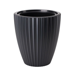 Donica duża Mika śr.30 cm czarna Form-Plastic
