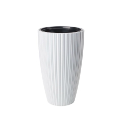 Donica wysoka Mika Slim śr.30 cm biała Form-Plastic