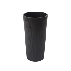 Donica wysoka Lilia śr.25 cm czarna Lamela