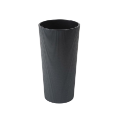 Donica wysoka Lilia śr.25 cm szara Lamela