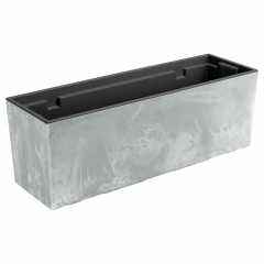 Skrzynka balkonowa na balustradę Urbi 58x18x19,5cm szara Prosperplast