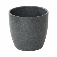 Osłonka doniczki ceramiczna Emi 11cm antracytowa Ceramik