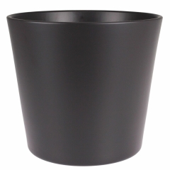 Osłonka doniczki ceramiczna Prymula 11.5cm antracytowa Cermax