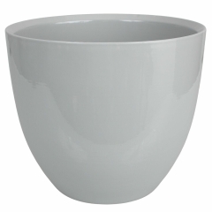 Osłonka doniczki ceramiczna 30cm szara Cermax