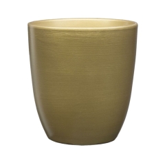 Osłonka doniczki gliniana Nova 16 cm złota