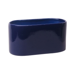 Osłonka doniczki gliniana Capri mini 25cm granatowa