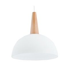 Lampa wisząca Fotyn biała E27 Alfa