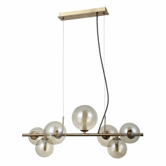 Lampa wisząca Canello złota 7 x G9 Italux