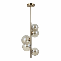Lampa wisząca Canello złota 5 x G9 Italux