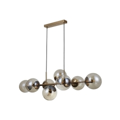Lampa wisząca Molite złota 8 x E14 Italux