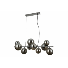 Lampa wisząca Canello czarna 10 x G9 Italux