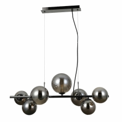 Lampa wisząca Canello czarna 7 x G9 Italux