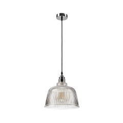 Lampa wisząca Asta srebrna E27 Lamkur
