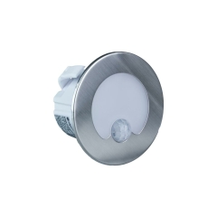 Oprawa schodowa srebrna okrągła 7.8 cm IP20 30 lm LED DPM