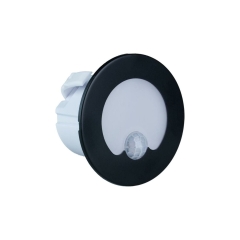 Oprawa schodowa czarna okrągła 7.8 cm IP20 30 lm LED DPM