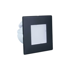 Oprawa schodowa czarna kwadratowa 7.8 cm IP20 40 lm LED DPM