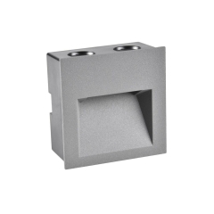 Oprawa schodowa Q7 szara kwadratowa 9 cm IP44 LED Goldlux