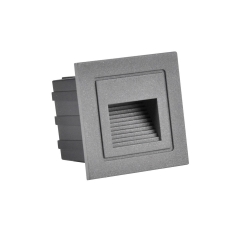 Oprawa schodowa Q6 szara kwadratowa 6 cm IP44 LED Goldlux