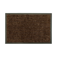 Wycieraczka wewnętrzna/zewnętrzna Monza 80 x 50 cm brązowa gumowa