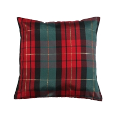 Poszewka na poduszkę Tartan krata czerwono-zielona 45 x 45 cm