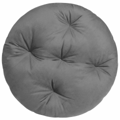 Poduszka na fotel, podłogę Brasil Velvet szara 60