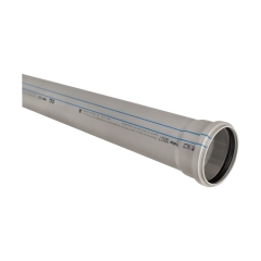 Rura kanalizacyjna PP 110 x 1000 mm szara Fonica
