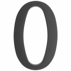Cyfra 0 wys.18 cm plastikowa czarna