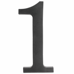 Cyfra 1 wys.18 cm plastikowa czarna