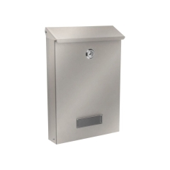 Skrzynka na listy A5 26x18.3x5.6cm srebrna Siena