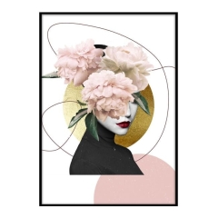 Obraz Artbox Peony Girl 50 x 70 cm