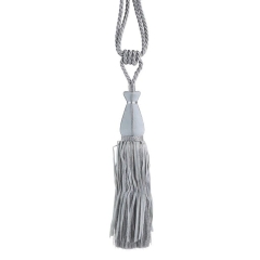 SZNUR do zasłon upinacz chwost 80 CM JASNOSZARY