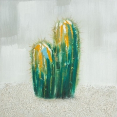 OBRAZ 156 40X40 CM POPIELATY ręcznie malowany