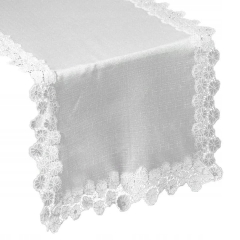 OBRUS SOPHIE 40X140 CM SREBRNY bieżnik