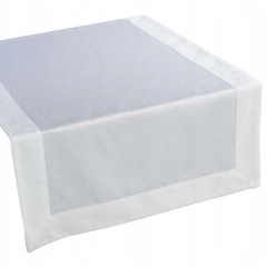 OBRUS PARIS 70 X 150 CM BIAŁY bieżnik