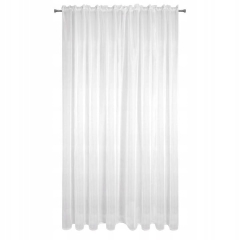 Firana gotowa NA TAŚMIE 300X250 CM Biała