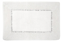DYWANIK ŁAZIENKOWY CHIC 60X90 CM BIAŁY