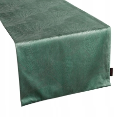 OBRUS BIEŻNIK WELUROWY VELVET 40 X 140 CM ZIELONY