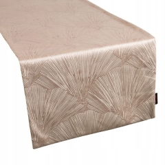 OBRUS BIEŻNIK WELUROWY VELVET 40 X 140 CM BEŻOWY
