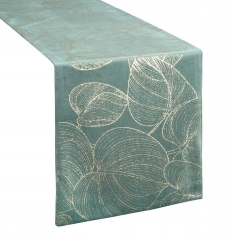 OBRUS WELUR VELVET BIEŻNIK 35 X 180 CM C.MIĘTOWY
