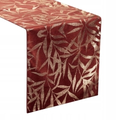 OBRUS WELUR VELVET BIEŻNIK 35 X 180 CM CEGLANY