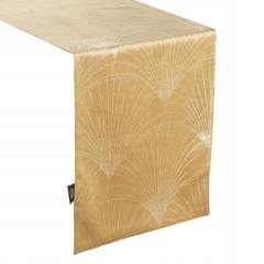 OBRUS WELUR VELVET BIEŻNIK 35 X 220 CM ZŁOTY